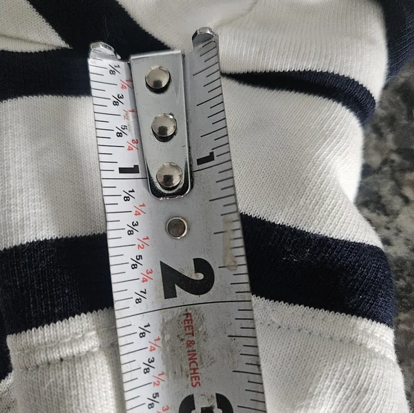 FRAME Navy & White Stripe Lounge Shorts Women’s Medium NWT Drawstring - Picture 8 of 9